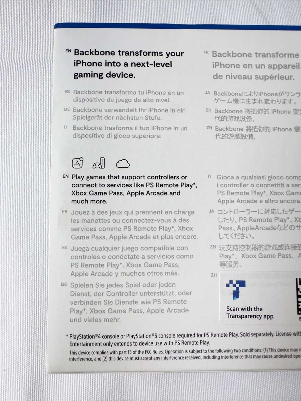 Sony PlayStation Backbone Controller for iPhone with Lightning Port – White